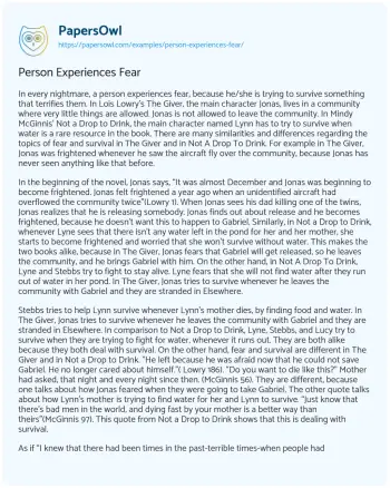Essay on Survival Themes in Dystopian Literature